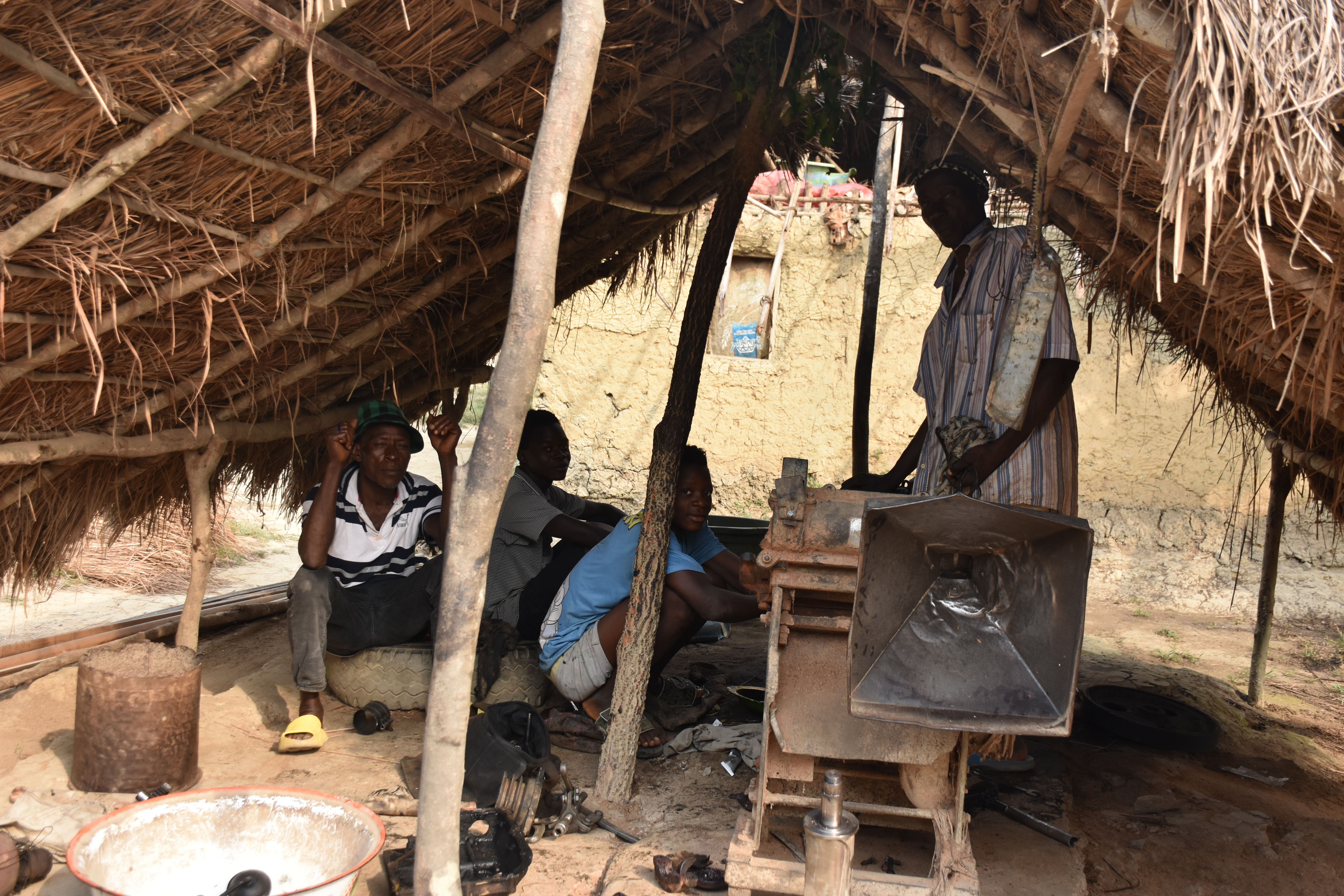 Local farmers and youths gaining technical skills
